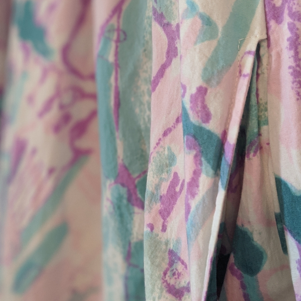 Urban Outfitters Kimchi Blue l Strapless Watercolor Print D… - Picture 7 of 11